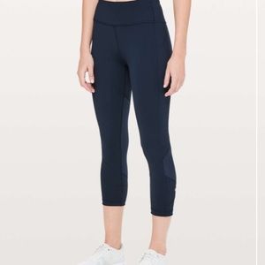 Navy running leggings